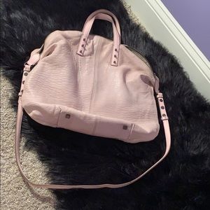 Blush pink soft and slouchy tote bag